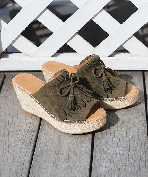 ORiental TRaffic（オリエンタルトラフィック）の「春夏新作★フリンジサンダル★7209（サンダル・レディース・グレー/キャメル/カーキ・M/LL/S/L）」の19枚目の写真