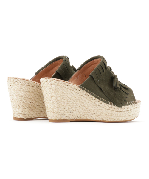 ORiental TRaffic（オリエンタルトラフィック）の「春夏新作★フリンジサンダル★7209（サンダル・レディース・グレー/キャメル/カーキ・M/LL/S/L）」の6枚目の写真