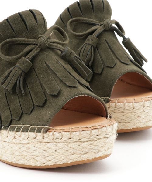 ORiental TRaffic（オリエンタルトラフィック）の「春夏新作★フリンジサンダル★7209（サンダル・レディース・グレー/キャメル/カーキ・M/LL/S/L）」の8枚目の写真