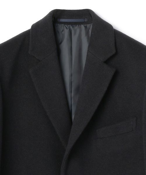 ESSENTIAL GARMENT MEN'S BIGI(エッセンシャルガーメントメンズビギ)の「チェスターコート/ウールメルトン(イタリアンファブリック)(チェスターコート・メンズ・ネイビー/グレー/キャメル・L/M/S/SS)」の6枚目の写真