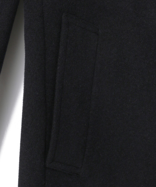 ESSENTIAL GARMENT MEN'S BIGI(エッセンシャルガーメントメンズビギ)の「チェスターコート/ウールメルトン(イタリアンファブリック)(チェスターコート・メンズ・ネイビー/グレー/キャメル・L/M/S/SS)」の8枚目の写真