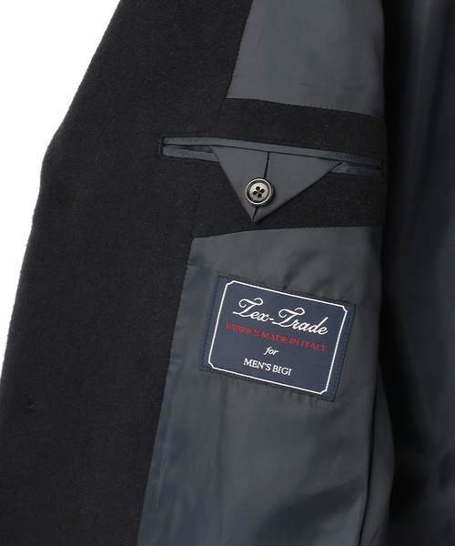 ESSENTIAL GARMENT MEN'S BIGI(エッセンシャルガーメントメンズビギ)の「チェスターコート/ウールメルトン(イタリアンファブリック)(チェスターコート・メンズ・ネイビー/グレー/キャメル・L/M/S/SS)」の10枚目の写真
