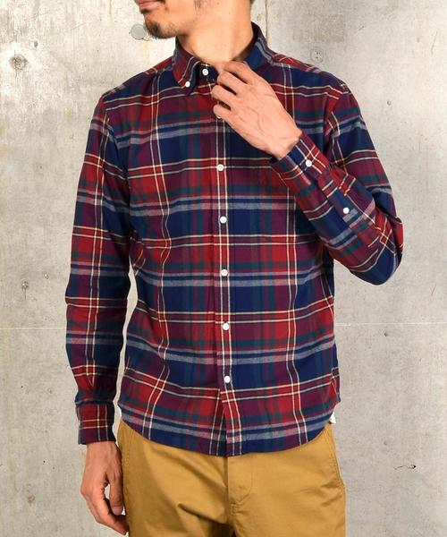 SHIPS(シップス)の「SC: 17FW ペルヴィアン ピマ/オックスフォード ボタンダウンシャツ■(シャツ/ブラウス・メンズ・ホワイト/ライトホワイト/レッド/ネイビー/ベージュ/オリーブ・SMALL/LARGE/MEDIUM/X-LARGE)」の8枚目の写真