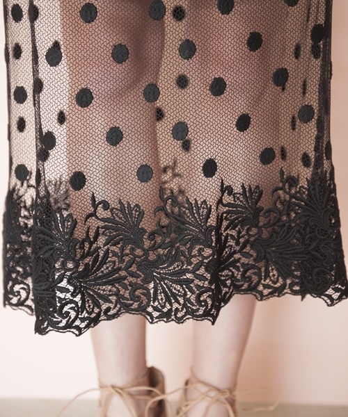 Banner Barrett（バナーバレット）の「TULE LACE SKIRT       （スカート・レディース・キナリ/ブラック・38）」の7枚目の写真