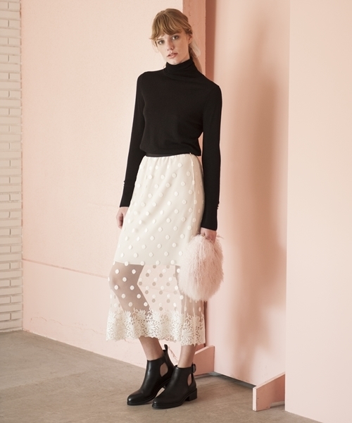 Banner Barrett（バナーバレット）の「TULE LACE SKIRT       （スカート・レディース・キナリ/ブラック・38）」の8枚目の写真