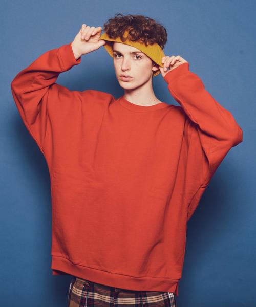 MONKEY TIME（モンキータイム）の「＜monkey time＞ URAKE DOLMAN CN LS/スウェット ◆（スウェット・メンズ・ブラック/ケリー/ライトグレー/レッド・LARGE/SMALL/X-LARGE/MEDIUM）」の4枚目の写真