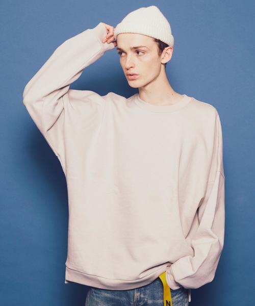 MONKEY TIME（モンキータイム）の「＜monkey time＞ URAKE DOLMAN CN LS/スウェット ◆（スウェット・メンズ・ブラック/ケリー/ライトグレー/レッド・LARGE/SMALL/X-LARGE/MEDIUM）」の2枚目の写真