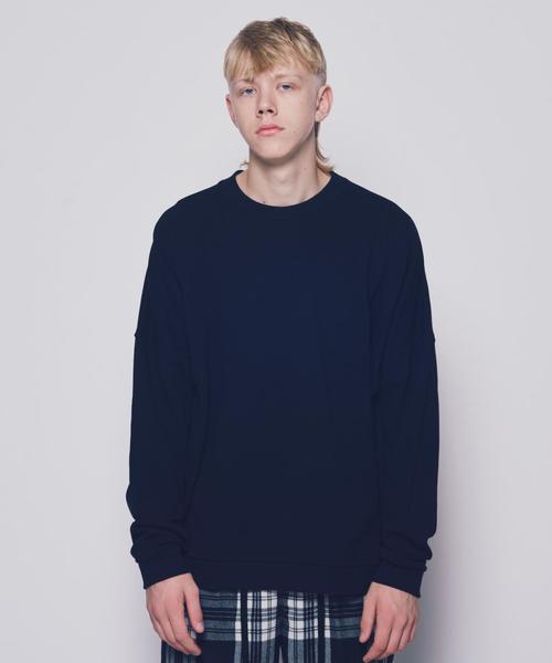 MONKEY TIME（モンキータイム）の「＜monkey time＞ URAKE DOLMAN CN LS/スウェット ◆（スウェット・メンズ・ブラック/ケリー/ライトグレー/レッド・LARGE/SMALL/X-LARGE/MEDIUM）」の7枚目の写真