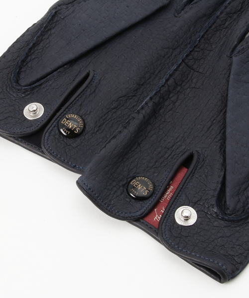 【新品・未使用品】デンツ ペッカリーグローブ 黒 アンライニング 8H DENTS（デンツ） ペッカリーグローブ/革手袋/アンライニング ブラック