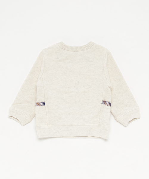 RAGMART（ラグマート）の「裏毛トレーナー（スウェット・キッズ・オフホワイト/グリーン・90cm/95cm/80ｃｍ）」の3枚目の写真