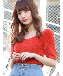 dazzlin | ミニシャギーニットトップス(ニット/セーター)
