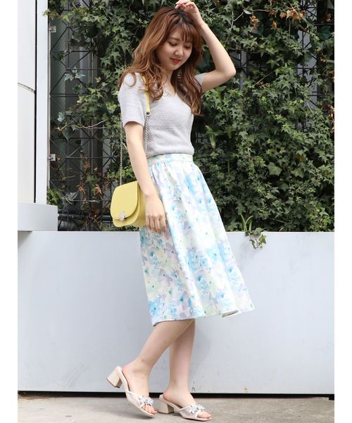 dazzlin（ダズリン）の「ミニシャギーニットトップス（ニット/セーター・レディース・ピンク/オレンジ/イエロー/ライトブルー・FREE）」の11枚目の写真