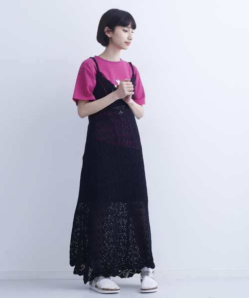 ワンピース ワンピースクロシェレースキャミワンピース1527 ワンピース Merlot メルロー のファッション