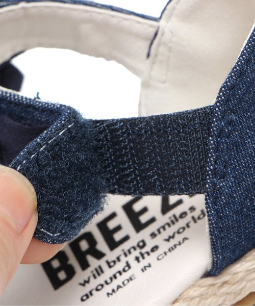 BREEZE（ブリーズ）の「リボン付きサンダル（サンダル・キッズ・オフホワイト/ネイビー・20/13/14/15 /16/17/18/19）」の6枚目の写真