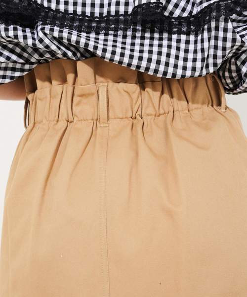 natural couture（ナチュラルクチュール）の「ベルト付きチノゆるタイト（スカート・レディース・ベージュ/ネイビー/ピンク/チェック・FREE）」の13枚目の写真