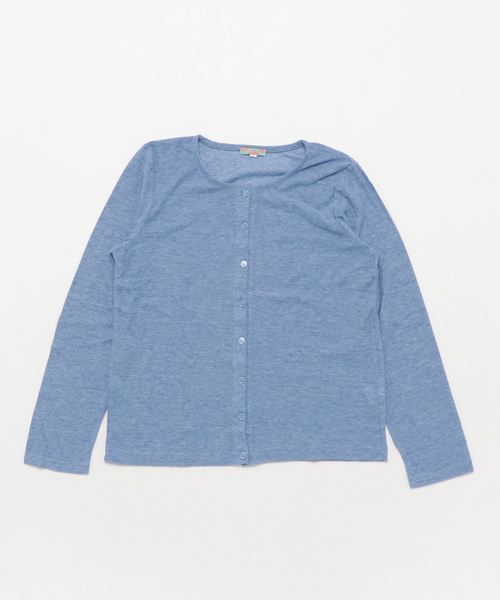 Sweet Catherine(スイートキャサリン)の「UVカットカーディガン Uネック(カーディガン/ボレロ・レディース・グレー/ミント/ブルー/ブラック/ネイビー/イエロー/ピンク/オフホワイト・120/150/L/LL/140/130/M)」の6枚目の写真