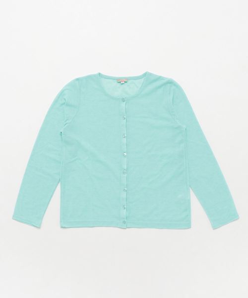 Sweet Catherine(スイートキャサリン)の「UVカットカーディガン Uネック(カーディガン/ボレロ・レディース・グレー/ミント/ブルー/ブラック/ネイビー/イエロー/ピンク/オフホワイト・120/150/L/LL/140/130/M)」の4枚目の写真