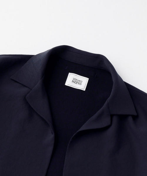 ユナイテッドアローズ＆サンズ　ダイスケオバナ　シャツジャケット　ブラック UNITED ARROWS & SONS（ユナイテッドアローズアンドサンズ）の
