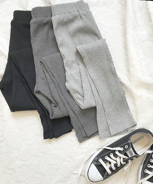 apres jour（アプレジュール）の「リブレギンス【ZOZOTOWN限定アイテム】（レギンス/スパッツ・レディース・チャコールグレー/ブラック/グレー/モカ・フリー）」の3枚目の写真