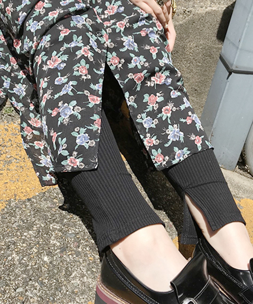 apres jour（アプレジュール）の「リブレギンス【ZOZOTOWN限定アイテム】（レギンス/スパッツ・レディース・チャコールグレー/ブラック/グレー/モカ・フリー）」の6枚目の写真