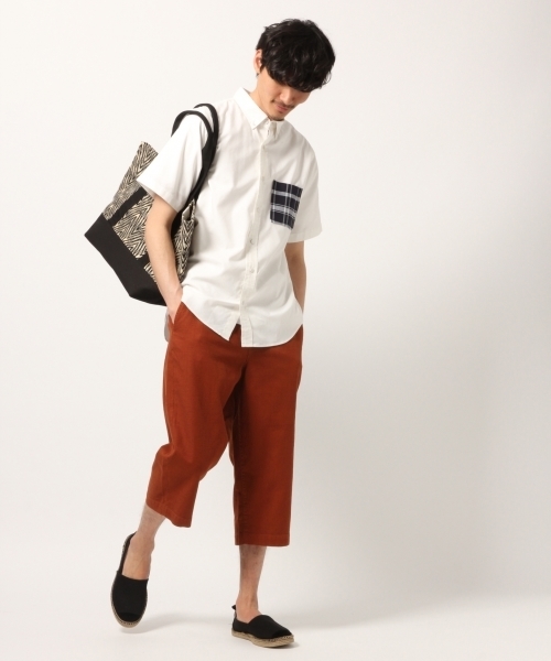 GLOBAL WORK（グローバルワーク）の「ピンＯＸポケカエシャツ半袖/790242（シャツ/ブラウス・メンズ・ホワイト/ネイビー/ライトブルー/ミント・SMALL/MEDIUM/LARGE/X-LARGE）」の16枚目の写真