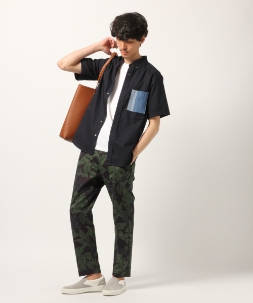 GLOBAL WORK（グローバルワーク）の「ピンＯＸポケカエシャツ半袖/790242（シャツ/ブラウス・メンズ・ホワイト/ネイビー/ライトブルー/ミント・SMALL/MEDIUM/LARGE/X-LARGE）」の5枚目の写真