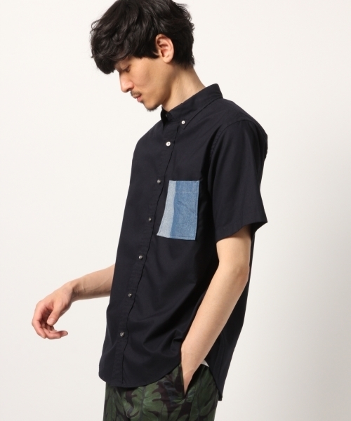 GLOBAL WORK（グローバルワーク）の「ピンＯＸポケカエシャツ半袖/790242（シャツ/ブラウス・メンズ・ホワイト/ネイビー/ライトブルー/ミント・SMALL/MEDIUM/LARGE/X-LARGE）」の14枚目の写真