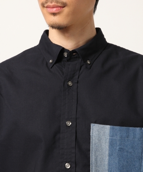 GLOBAL WORK（グローバルワーク）の「ピンＯＸポケカエシャツ半袖/790242（シャツ/ブラウス・メンズ・ホワイト/ネイビー/ライトブルー/ミント・SMALL/MEDIUM/LARGE/X-LARGE）」の13枚目の写真