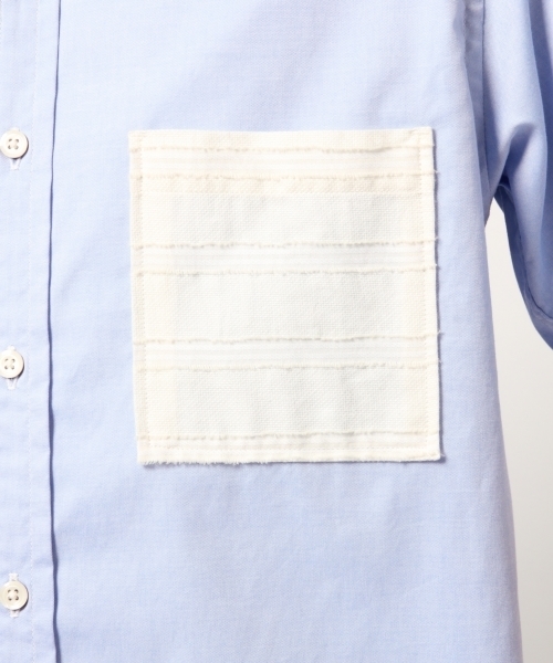 GLOBAL WORK（グローバルワーク）の「ピンＯＸポケカエシャツ半袖/790242（シャツ/ブラウス・メンズ・ホワイト/ネイビー/ライトブルー/ミント・SMALL/MEDIUM/LARGE/X-LARGE）」の18枚目の写真