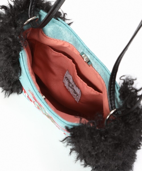 Casselini（キャセリーニ）の「フェイクファーモチーフminiショルダー（ショルダーバッグ・レディース・パープル/ブラウン/サックスブルー/ピンク・FREE）」の10枚目の写真