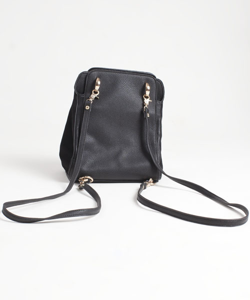 NANO universe（ナノユニバース）の「コンビネーションスモールbag（ショルダーバッグ・レディース・ブラック/グレイッシュベージュ・FREE）」の5枚目の写真