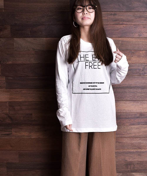 ARCHIVER(アーカイバ)の「【Ab】プリント長袖Tシャツ(Tシャツ/カットソー・レディース・ホワイト系その他/ブラック系その他/ブルー系その他/ピンク系その他/ホワイト系その他2/ホワイト系その他3/ホワイト系その他4/ブラック系その他2/ブラック系その他3/ブラック系その他4/グレー系その他2/グレー系その他4/ブルー系その他2/ブルー系その他3/ブルー系その他4/ピンク系その他3・MEDIUM/LARGE/X-LARGE)」の5枚目の写真