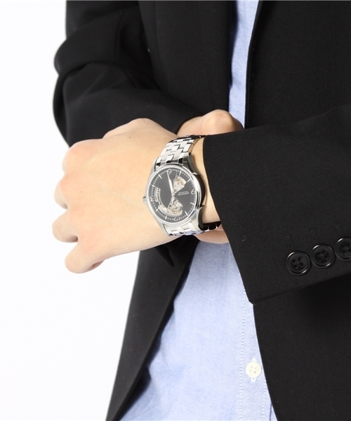 NANO universe（ナノユニバース）の「HAMILTON(ハミルトン)/ ジャズマスターオープンハート（アナログ腕時計・メンズ・ブラック・FREE）」の7枚目の写真