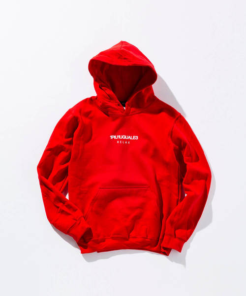 1piu1uguale3 RELAX（ウノピュウノウグァーレトレリラックス）の「1PIU1UGUALE3 RELAX(ウノピゥウノウグァーレトレ)フロントロゴプリントプルオーバーパーカ（パーカー・メンズ・ホワイト/ブラック/ダークグレー/ネイビー/レッド/グレー・MEDIUM/LARGE/X-LARGE/XX-LARGE/SMALL）」の6枚目の写真