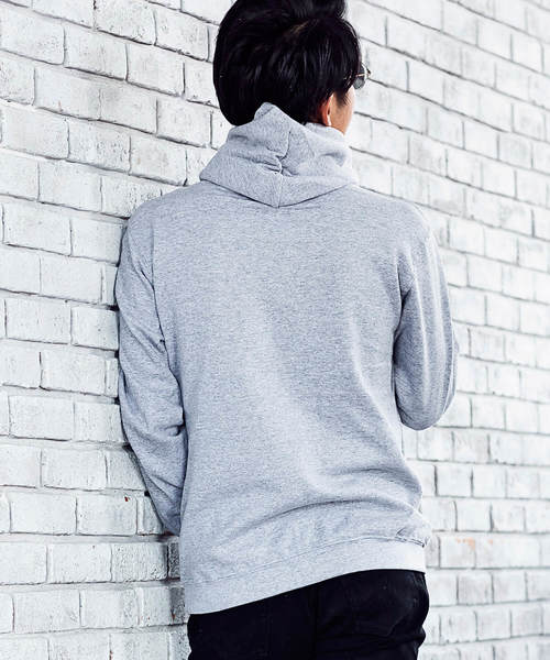 1piu1uguale3 RELAX（ウノピュウノウグァーレトレリラックス）の「1PIU1UGUALE3 RELAX(ウノピゥウノウグァーレトレ)フロントロゴプリントプルオーバーパーカ（パーカー・メンズ・ホワイト/ブラック/ダークグレー/ネイビー/レッド/グレー・MEDIUM/LARGE/X-LARGE/XX-LARGE/SMALL）」の9枚目の写真