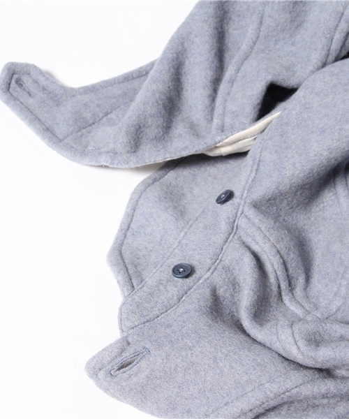 coen（コーエン）の「圧縮ウールフーデッドショートコート（その他アウター・レディース・イエロー/ライトブルー/ネイビー・LARGE/MEDIUM）」の11枚目の写真