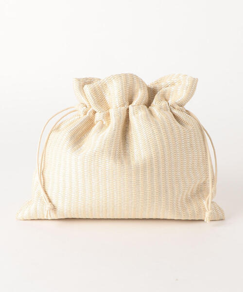 green label relaxing（グリーンレーベルリラクシング）の「FFC PVC コンビ MINI バスケット（かごバッグ・レディース・ナチュラル/ブラウン・FREE）」の8枚目の写真