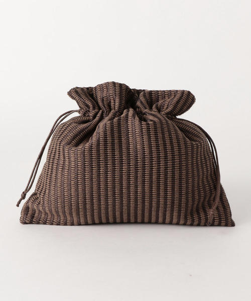 green label relaxing（グリーンレーベルリラクシング）の「FFC PVC コンビ MINI バスケット（かごバッグ・レディース・ナチュラル/ブラウン・FREE）」の5枚目の写真