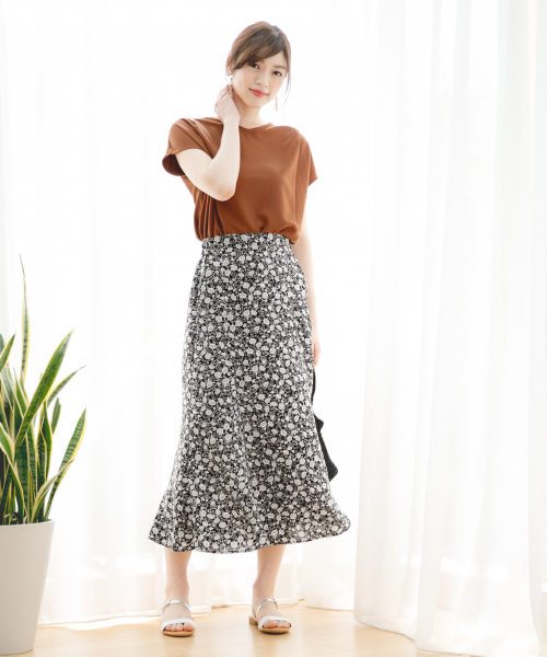 GLOBAL WORK（グローバルワーク）の「ミニワッフルフレンチ/831443（Tシャツ/カットソー・レディース・オフホワイト/ブラウン/その他/ネイビー・MEDIUM/LARGE）」の22枚目の写真