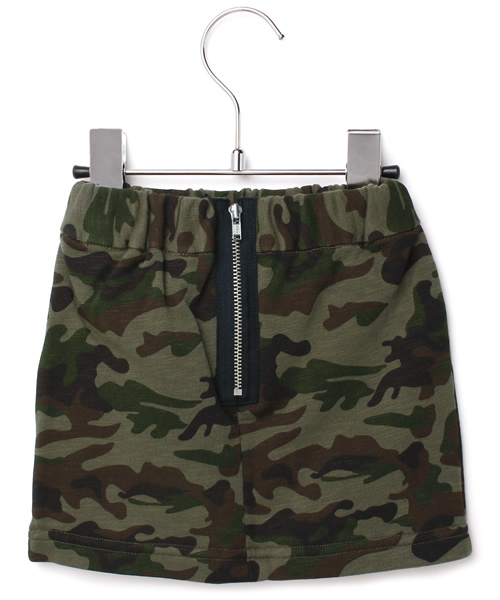 green label relaxing（グリーンレーベルリラクシング）の「ウラケ メイサイプリント スカート ◆（スカート・キッズ・ベージュ/オリーブ・135/XS/95/S/105/L/125/155/M/115/145）」の3枚目の写真