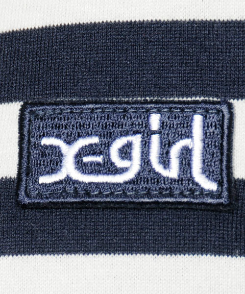 X-girl（エックスガール）の「BASIC BORDER S/S TOP（Tシャツ/カットソー・レディース・レッド/イエロー/ネイビー・2/1）」の6枚目の写真