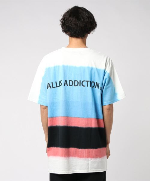 GALLIS ADDICTION(ガリスアディクション)の「GA段染め半袖Tシャツ(Tシャツ/カットソー・メンズ・オレンジ/ブルー・M/L)」の4枚目の写真