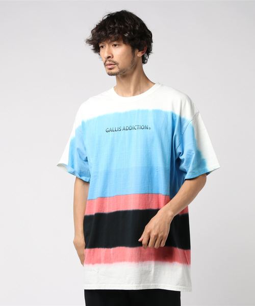 GALLIS ADDICTION(ガリスアディクション)の「GA段染め半袖Tシャツ(Tシャツ/カットソー・メンズ・オレンジ/ブルー・M/L)」の8枚目の写真