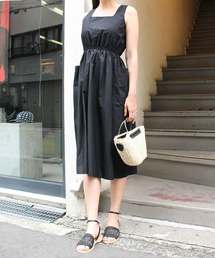 ポケットノースリワンピース