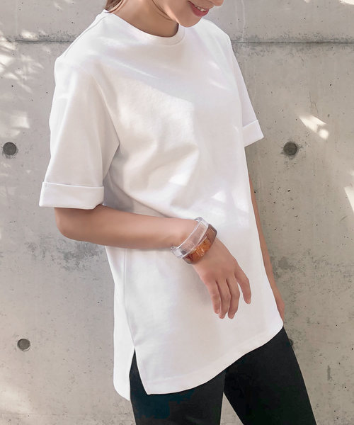 KOBE LETTUCE(コウベレタス)の「Ce&カラークールTシャツ(Tシャツ/カットソー・レディース・ホワイト/ピンク/ネイビー・L/M/S)」の1枚目の写真