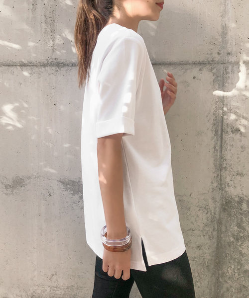 KOBE LETTUCE(コウベレタス)の「Ce&カラークールTシャツ(Tシャツ/カットソー・レディース・ホワイト/ピンク/ネイビー・L/M/S)」の12枚目の写真