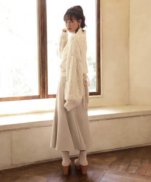 one after another NICE CLAUP(ワンアフターアナザーナイスクラップ)の「チューリップロングスカート(スカート・レディース・ベージュ/ブラウン/ブラウン系その他/ブルー系その他/ブラック系その他・FREE)」の13枚目の写真