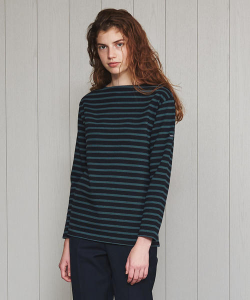 SAINT JAMES（セントジェームス）の「＜SAINT JAMES＞OUESSANT BORDER PULLOVER/カットソー（Tシャツ/カットソー・レディース・オフホワイト/ワインレッド/ベージュ/コバルトブルー/ブラック・1/3）」の4枚目の写真