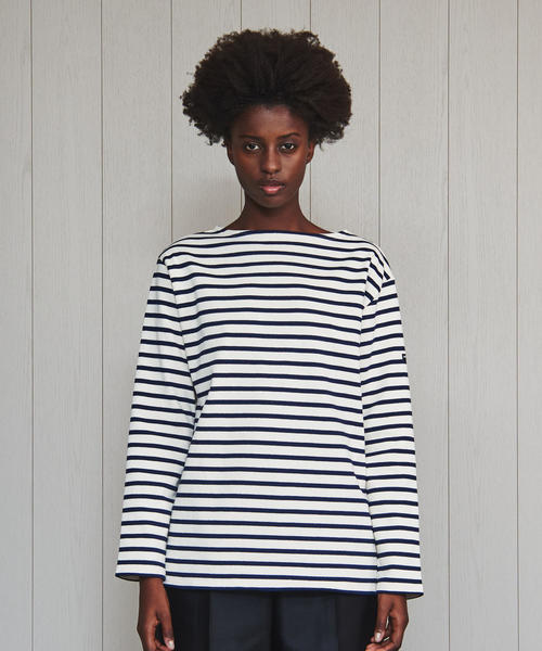 SAINT JAMES（セントジェームス）の「＜SAINT JAMES＞OUESSANT BORDER PULLOVER/カットソー（Tシャツ/カットソー・レディース・オフホワイト/ワインレッド/ベージュ/コバルトブルー/ブラック・1/3）」の6枚目の写真