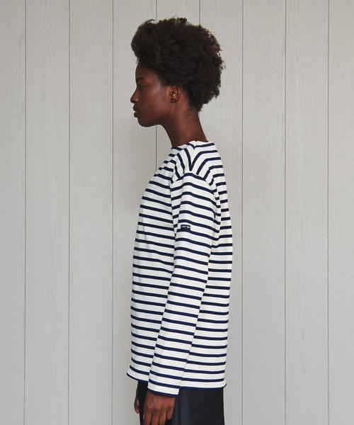 SAINT JAMES（セントジェームス）の「＜SAINT JAMES＞OUESSANT BORDER PULLOVER/カットソー（Tシャツ/カットソー・レディース・オフホワイト/ワインレッド/ベージュ/コバルトブルー/ブラック・1/3）」の10枚目の写真